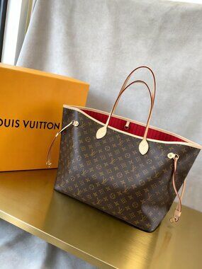 Louis Vuitton Neverfull Red Lining Bag